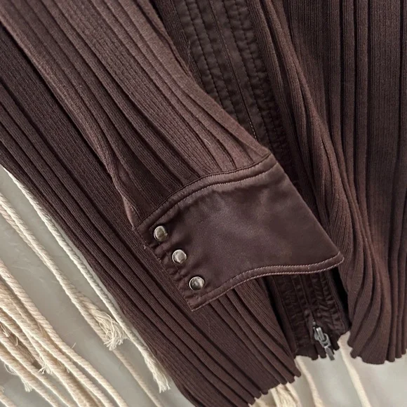 CAbi Dark Brown Ribbed Sweater - Picture 3 of 6